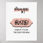 Frau BossLady Regel #7 - Hustle! Poster (Vorne)
