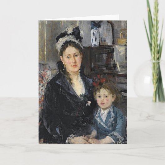 Frau Boursier und ihre Tochter | Berthe Morisot Karte (Vorderseite)