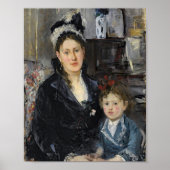 Frau Boursier und ihre Tochter | Berthe Morisot Poster (Vorne)