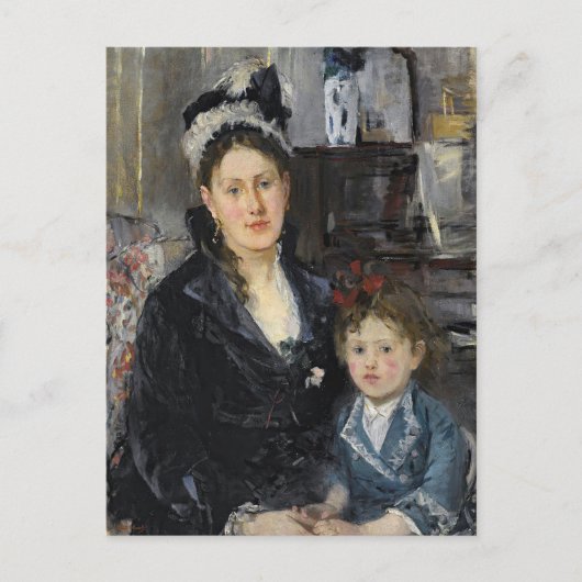Frau Boursier und ihre Tochter | Berthe Morisot Postkarte (Vorderseite)