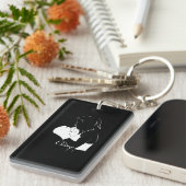 Frau Boxer Champ Schlüsselanhänger (Vorderseite rechts)