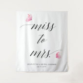 Frau Brautparty Backdrop Wandteppich (Vorderseite)