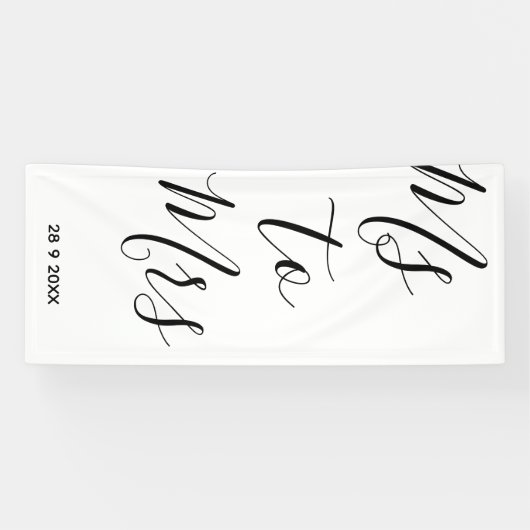 Frau Brautparty Banner (Horizontal)