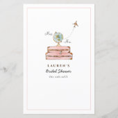 Frau Brautparty Bingo Game (Rückseite)