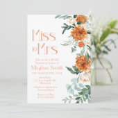 Frau, Brautparty, Bridal Brunch Einladung (Stehend Vorderseite)