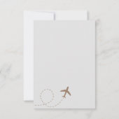 Frau Brautparty Dankeskarte (Rückseite)