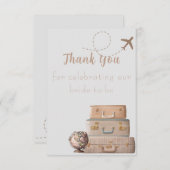 Frau Brautparty Dankeskarte (Vorne/Hinten)