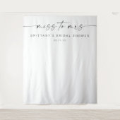 Frau Brautparty Decor Backdrop Wandteppich (Vorderseite)