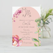 Frau Brautparty Einladung (Stehend Vorderseite)