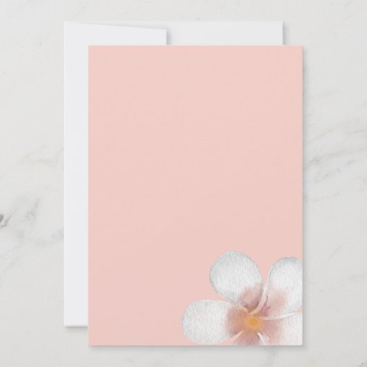 Frau Brautparty Einladung (Rückseite)