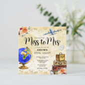 Frau Brautparty Einladung (Stehend Vorderseite)