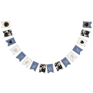 Frau Brautparty Floral BlackBerry Wimpelkette