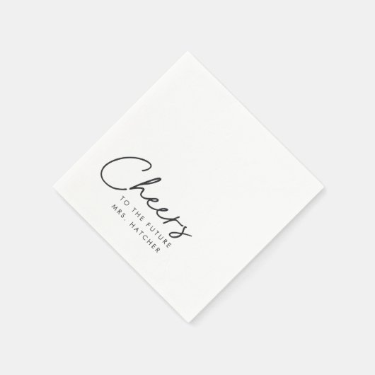 Frau Brautparty für die Zukunft Serviette (Ecke)