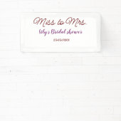 Frau Brautparty: Name Datum Jahr einfügen Banner (InSitu)