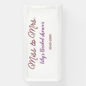 Frau Brautparty: Name Datum Jahr einfügen Banner (Vertikal)