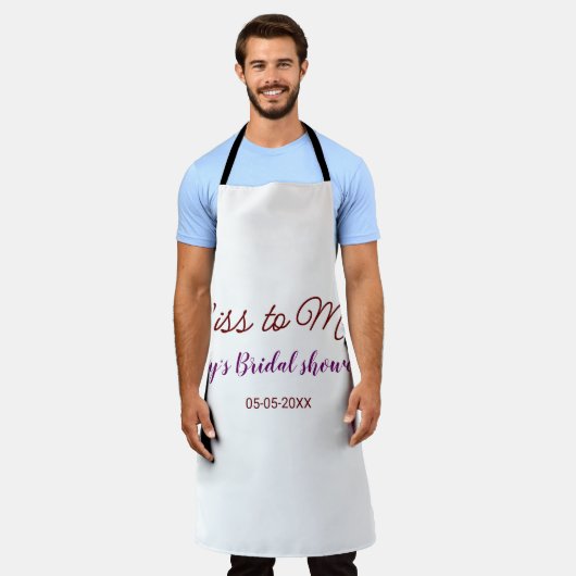 Frau Brautparty: Name Datum Jahr einfügen Schürze (Getragen)
