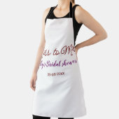 Frau Brautparty: Name Datum Jahr einfügen Schürze (InSitu)