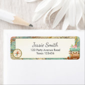 Frau Brautparty Rücksendeadressen-Aufklebers (Insitu)