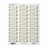 Frau Brautparty Rücksendeadressen-Aufklebers (Vorne)