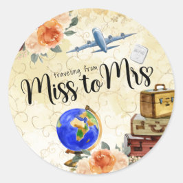 Frau Brautparty Runder Aufkleber