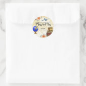 Frau Brautparty Runder Aufkleber (Tasche)