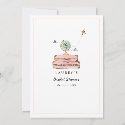 Frau Brautparty Trivia Einladung (Rückseite)