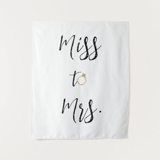 Frau Brautparty vor dem Hintergrund Wandteppich (Vorderseite)