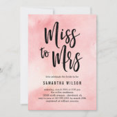 Frau Bridal Duwer Einladung (Vorderseite)