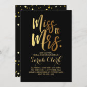 Frau Bridal Duwer Einladung (Vorne/Hinten)