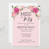 Frau Bridal-Vorlage für die Einladung (Vorne/Hinten)