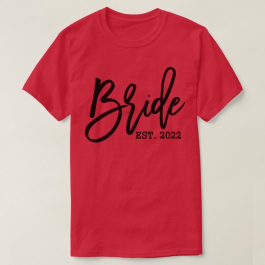 Frau Bride 2022 T-Shirt (Design vorne)