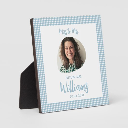 Frau Bride Future Frau Boho Brautparty Fotoplatte (Vorderseite)