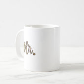 Frau Bride Groom Herr Leopard Print Wedding Matchi Kaffeetasse (Vorderseite Links)