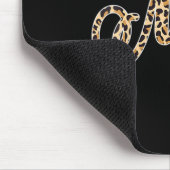 Frau Bride Groom Herr Leopard Print Wedding Matchi Mousepad (Ecke)