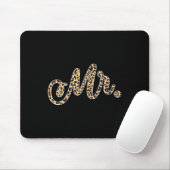 Frau Bride Groom Herr Leopard Print Wedding Matchi Mousepad (Mit Mouse)
