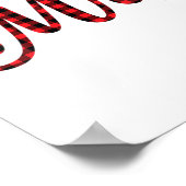 Frau Bride Groom Herr Mrs. Christmas Matchi Poster (Ecke)