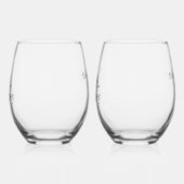 Frau Bride Groom Wedding maßgeschneidert Weinglas Ohne Stiel (Links)