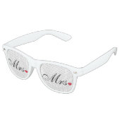 Frau Bride Newlyweds Paare Wedding Party Shades Sonnenbrille (Schrägansicht)