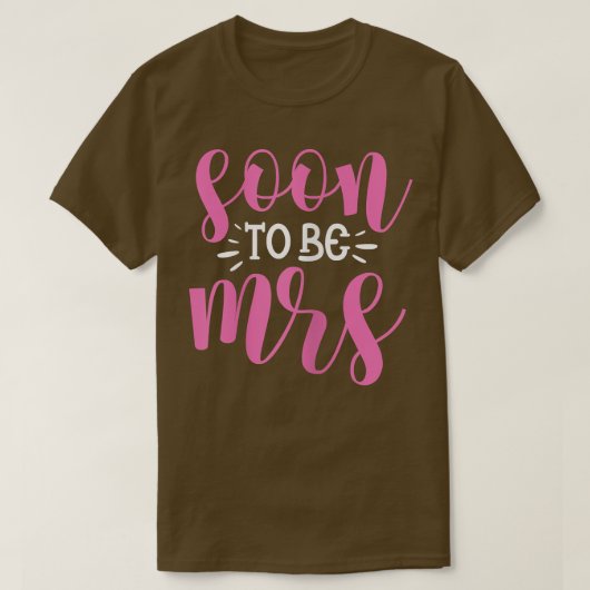 Frau Bride Wedding Bachelorette P T-Shirt (Design vorne)