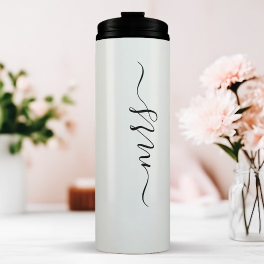 Frau Bride Wedding Signature Script Name Thermosbecher