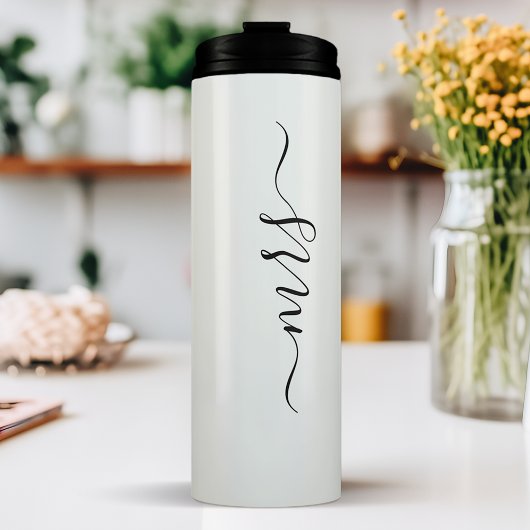 Frau Bride Wedding Signature Script Name Thermosbecher