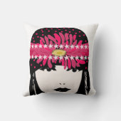 Frau Brides Vintage 20er-Roaring-Girl Kissen (Rückseite)