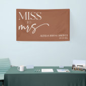 Frau Brown Boho Bohemisches Brautparty Banner (Messeveranstaltung)