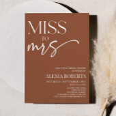 Frau Brown Boho Bohemisches Brautparty Einladung