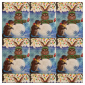 "Frau Butterfield's Snowman" Stoff (Muster)