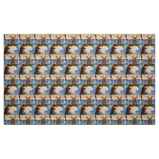 "Frau Butterfield's Snowman" Stoff (Fat Quarter (45,7 x 55,9 cm))