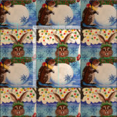 "Frau Butterfield's Snowman" Stoff (Kachel)