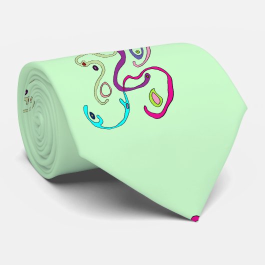 Frau Butterfly, grafische Illustration Krawatte (Gerollt)