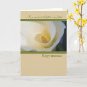 Frau Cala Lily zum Geburtstag Karte (Gelbe Blume)