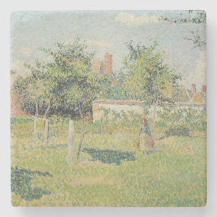Frau Camille Pissarros   in der Wiese bei Eragny, Steinuntersetzer